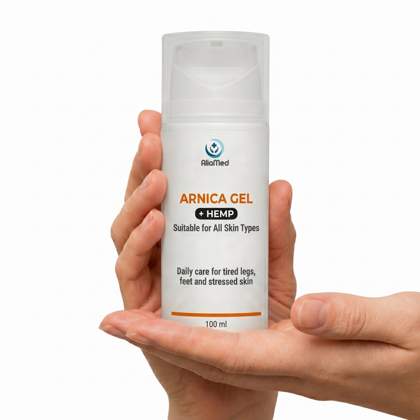 Arnica Gel with Hemp Oil, Soothing Body Gel for Tired Feet, Legs and Muscles – Revitalising Non-Greasy Body Moisturiser - 3 x 100 ml