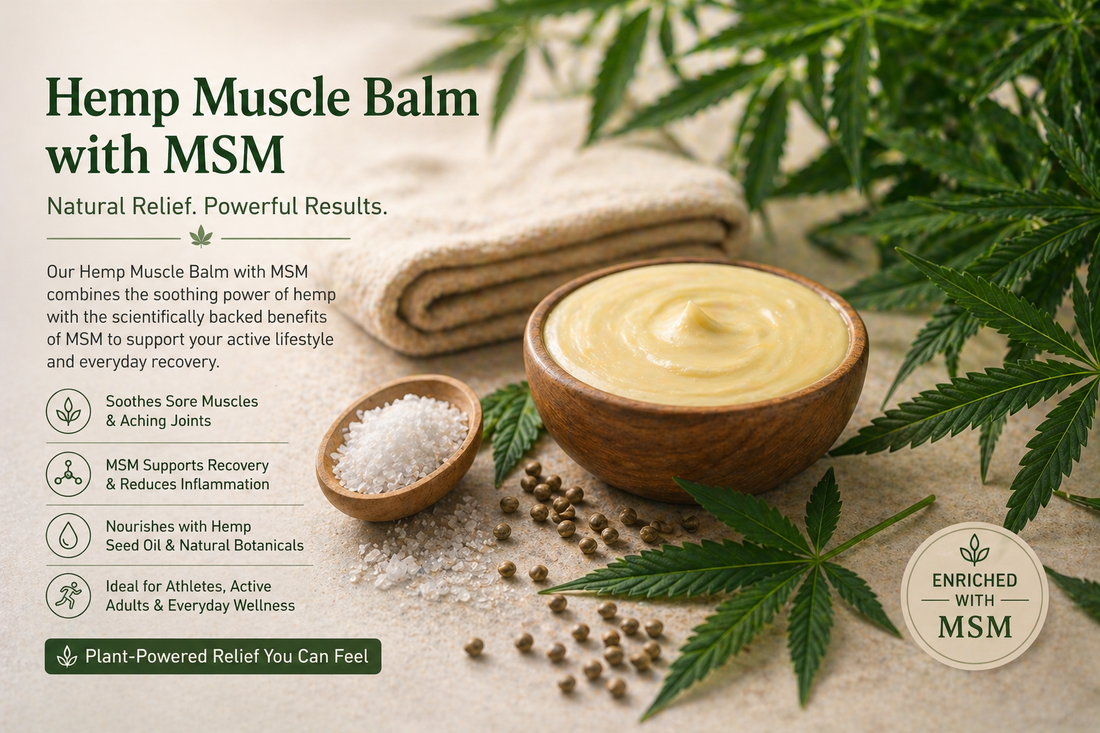 Hemp Muscle Balm & MSM Cream: Comfort Meets Skin Nourishment