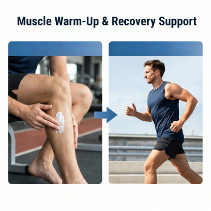 Hot Ice Balm with Hemp Oil - Cooling & Warming Muscle Massage Gel, Dual Action Recovery for Before & After Activity - 3 x 100 ml