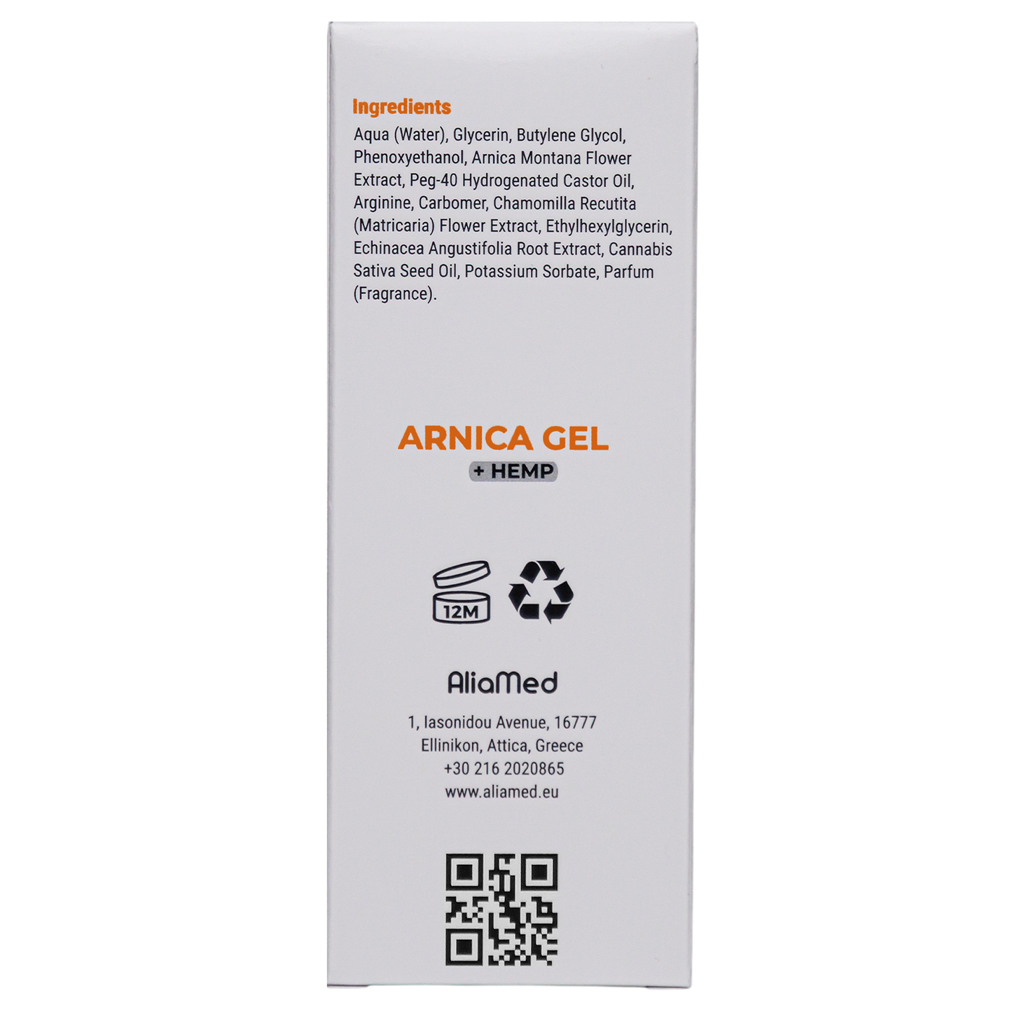 Arnica Gel with Hemp Oil, Soothing Body Gel for Tired Feet, Legs and Muscles – Revitalising Non-Greasy Body Moisturiser - 3 x 100 ml