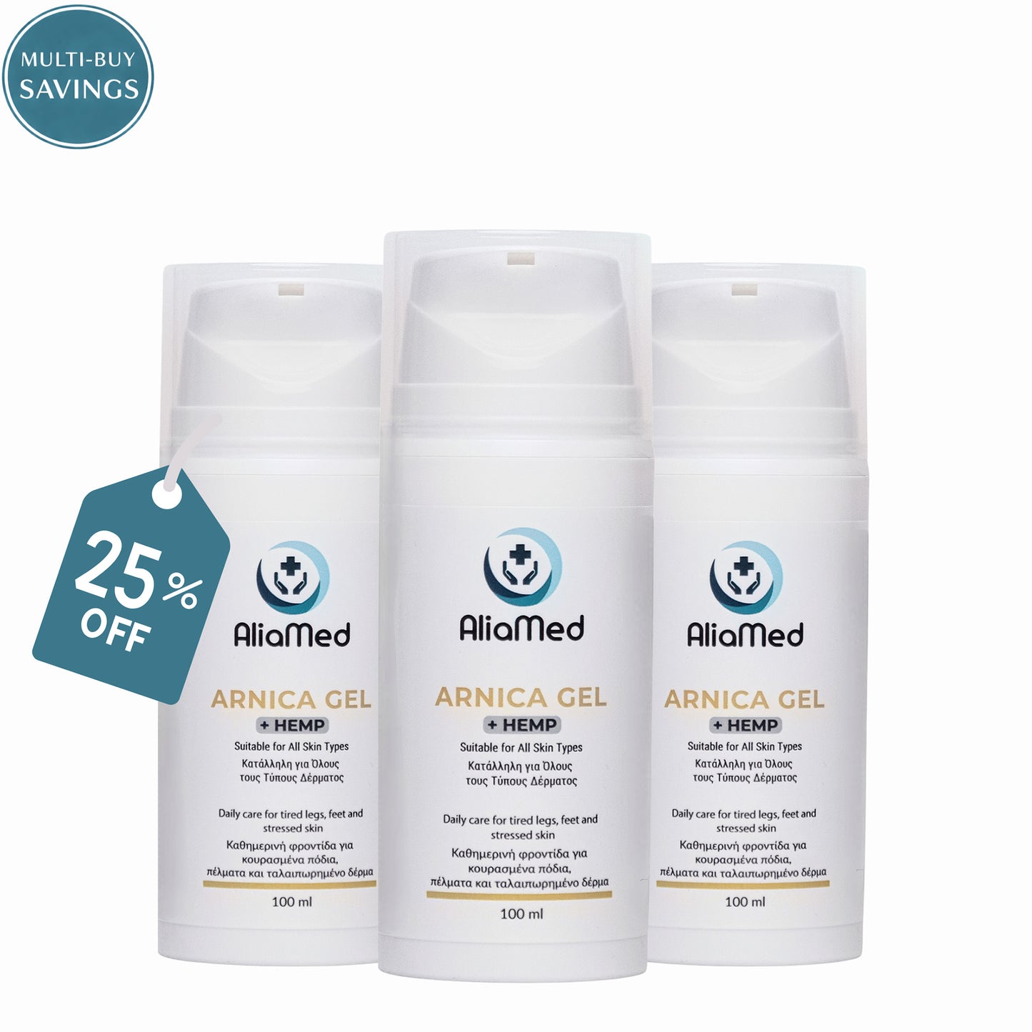 3x CBD Arnika Gel + CBD Isolat 100ml