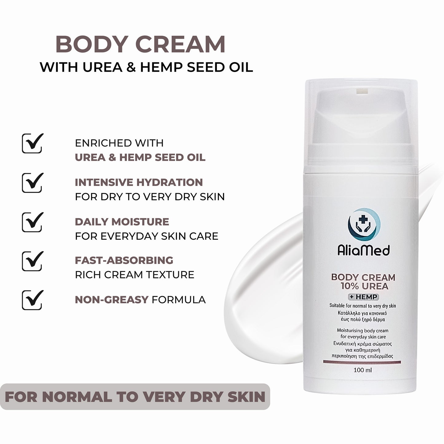 Crema Corpo UREA 10% + CBD Isolato 100ml