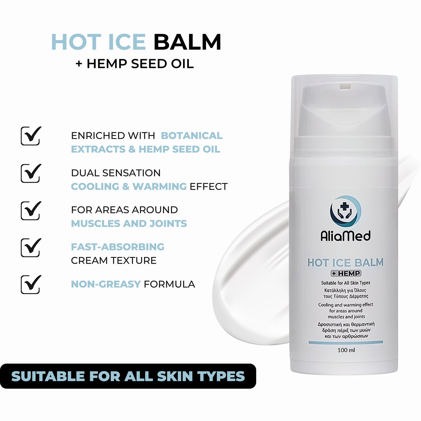 Balsamo Hot Ice + CBD isolato 100ml