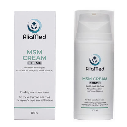 Crema MSM + CBD isolato 100 ml, sollievo articolare
