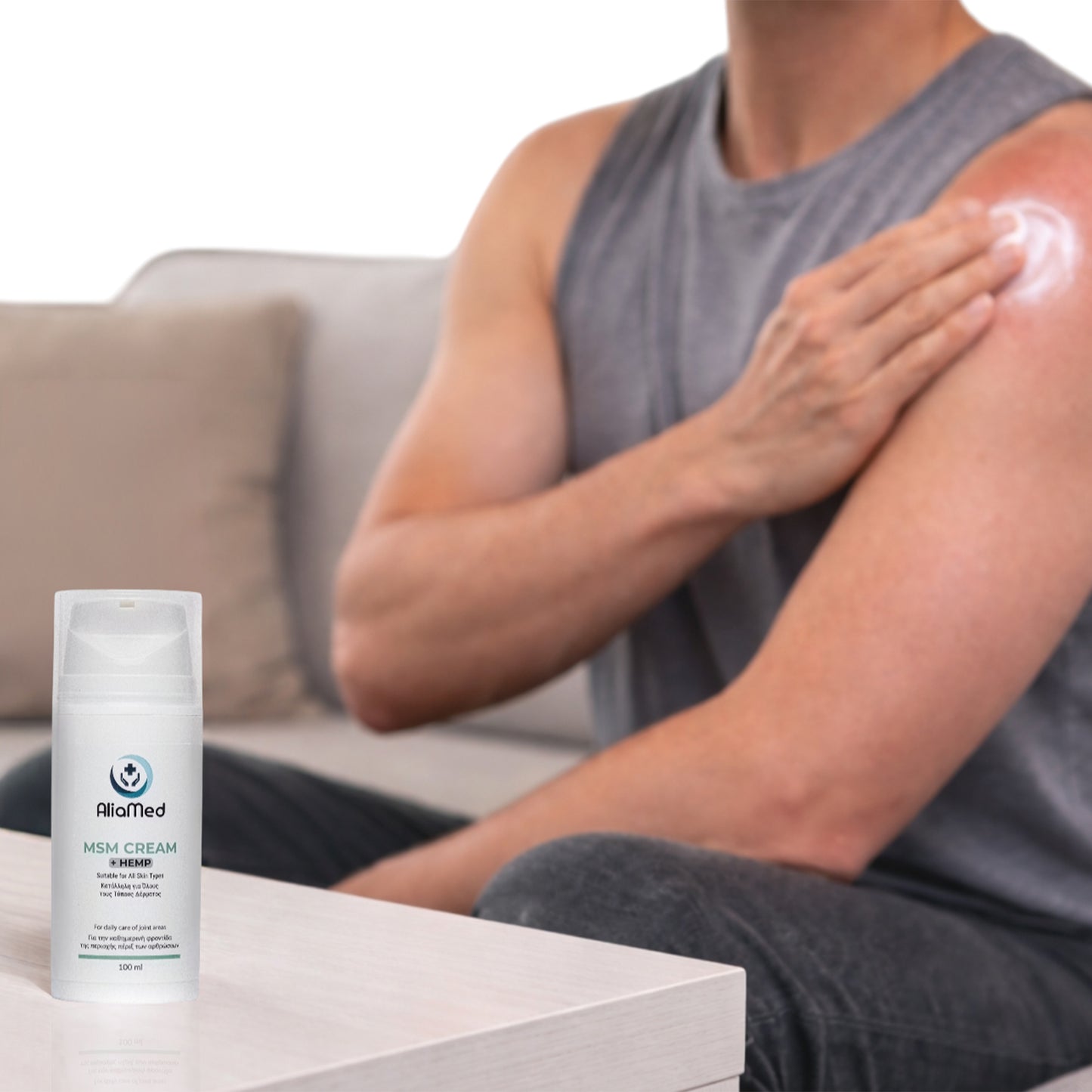 Crema MSM + CBD isolato 100 ml, sollievo articolare